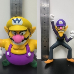 2 Styles Super Mario Bro Wario Cartoon Anime PVC Figure Toy