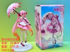 25CM Hatsune Miku Cartoon Anime PVC Figure Toy
