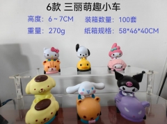 6PCS/SET 6~7CM Sanrio Cartoon Anime PVC Figure Toy