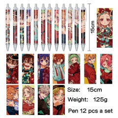 3 Styles 12PCS/SET Toilet-Bound Hanako-kun Cartoon Anime Pen Stationery