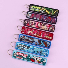 7 Styles Pokemon Cartoon Anime Lanyard Keychain