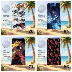 75*150cm 6 Styles Naruto Cartoon Anime Beach Towel