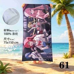 75*150cm Bocchi the Rock! Cartoon Anime Beach Towel
