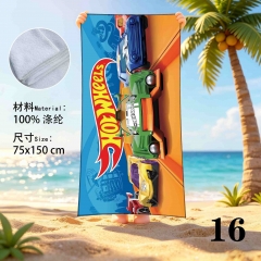 75*150cm 2 Styles Hot Wheels Cartoon Anime Beach Towel