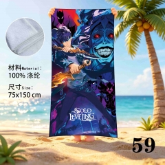 75*150cm Solo Leveling Cartoon Anime Beach Towel