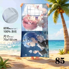 75*150cm Re: Life in a Different World from Zero Cartoon Anime Beach Towel