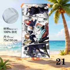 75*150cm 2 Styles Jujutsu Kaisen Cartoon Anime Beach Towel