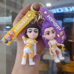 12 Styles K-Pop: Demon Hunters Cartoon Anime PVC Figures Keychain