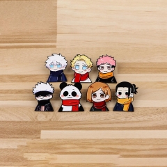 7 Styles Jujutsu Kaisen Cartoon Pin Anime Alloy Brooch