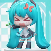 网袋 手办模型摆件 甩葱音初音2.0 Q版GK手办桌面摆件礼物限定儿童礼物