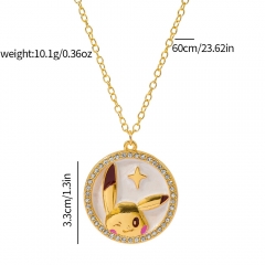 Pokemon Pikachu Cartoon Anime Alloy Necklace