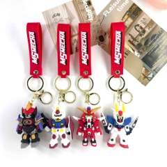 4 Styles Mobile Suit Gundam Cartoon Anime Figure Keychain