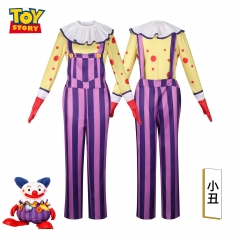欧美玩具总动员3咯咯小丑cos服二次元同款小丑角色扮演套装万圣节