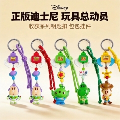 5 Styles Authentic Toy Story Cartoon Anime Figures Keychain
