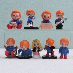 OPP Bag）9PCS/SET 4-5CM Child's Play Cartoon Anime PVC Figures