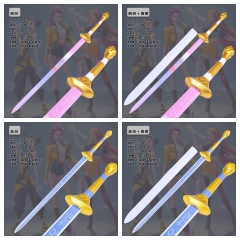 (Wooden) 5 Styles K-Pop: Demon Hunters Cartoon Anime Wooden Sword Weapon