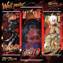 25*70cm 23 Styles Naruto Cartoon Wallscrolls Waterproof Anime Wall Scroll