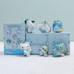 6PCS/SET 2.5-3.5CM Sanrio My Melody Hello Kitty Cartoon Anime PVC Figures