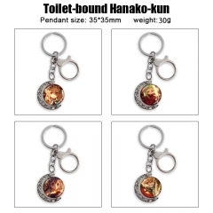 11 Styles Toilet-Bound Hanako-kun Cartoon Double-Sided Rotation Alloy Anime Keychain