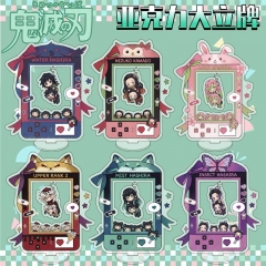 15cm 17 Styles Demon Slayer: Kimetsu no Yaiba Cartoon Anime Acrylic Standing Plate