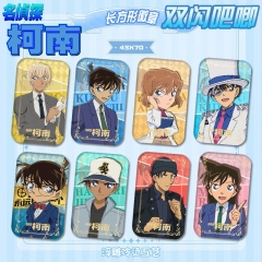 43*70mm 10 Styles Detective Conan Cartoon Pin Anime Tinplate Brooch