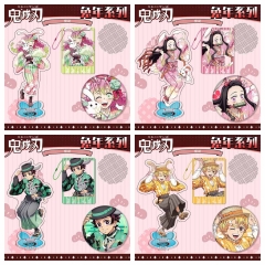 6 Styles Demon Slayer: Kimetsu no Yaiba Cartoon Anime Acrylic Standing Plates