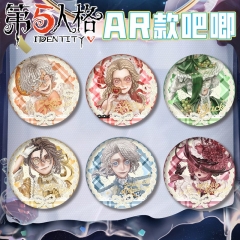 75mm 10 Styles Identity V Cartoon Pin Anime Tinplate Brooch