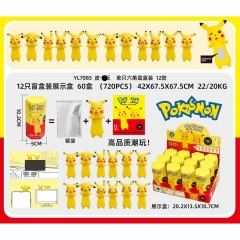 12pcs Pokemon Pikachu Cartoon Anime PVC Figures
