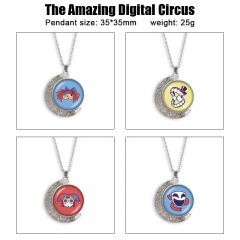 14 Styles The Amazing Digital Circus Cartoon Double-Sided Rotation Anime Alloy Necklace