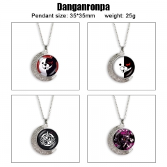 16 Styles Danganronpa: Trigger Happy Havoc Cartoon Double-Sided Rotation Anime Alloy Necklace