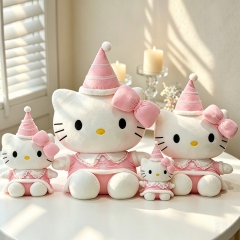 4 Sizes Sanrio Hello Kitty Cartoon Anime Plush Toy Doll