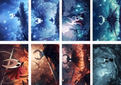8PCS/SET Hollow Knight Cartoon Cosplay Decoration Anime Poste