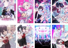 8PCS/SET Needy Girl Overdose Cartoon Cosplay Decoration Anime Poste