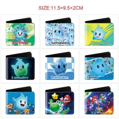 10 Styles Super Mario Bro Cartoon Wallet Anime Short Purse