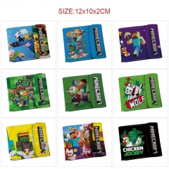 13 Styles Minecraft Cartoon Wallet Anime Short Purse