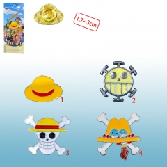 4 Styles One Piece Cartoon Pin Anime Brooch