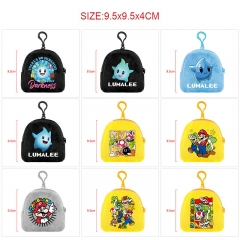 10 Styles Super Mario Bro Cartoon Anime Plush Bag