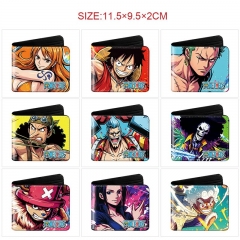 10 Styles One Piece Cartoon Wallet Anime Short Purse