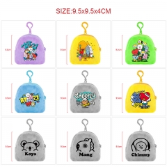 10 Styles K-POP BTS Bulletproof Boy Scouts Cartoon Anime Plush Bag