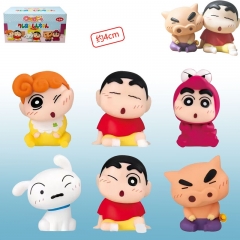 6款蜡笔小新贴脸亲亲公仔一套
