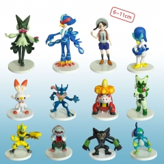 12PCS/SET Pokemon Cartoon Anime PVC Figures
