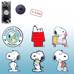 6 Styles Snoopy Cartoon Pin Anime Brooch
