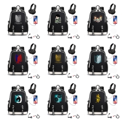 15 Styles Attack on Titan/Shingeki No Kyojin Cartoon Canvas Anime Backpack Bag