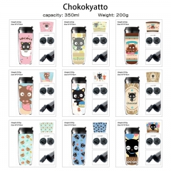 9 Styles 350ML Sanrio Chokokyatto Cartoon Pattern Mug Anime Plastic Water Cup