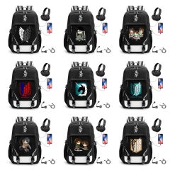 19 Styles Attack on Titan/Shingeki No Kyojin Cartoon Canvas Anime Backpack Bag