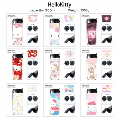 11 Styles 350ML HelloKitty Cartoon Pattern Mug Anime Plastic Water Cup
