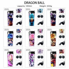 9 Styles 350ML Dragon Ball Z Cartoon Pattern Mug Anime Plastic Water Cup