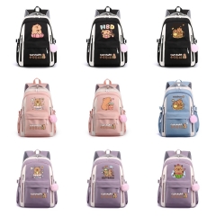 32 Styles Capybara Cartoon Canvas Anime Backpack Bag