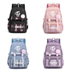 4 Styles K-POP Twice Cartoon Canvas Anime Backpack Bag