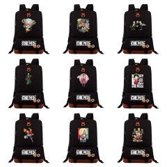 40 Styles One Piece Cartoon Canvas Anime Backpack Bag